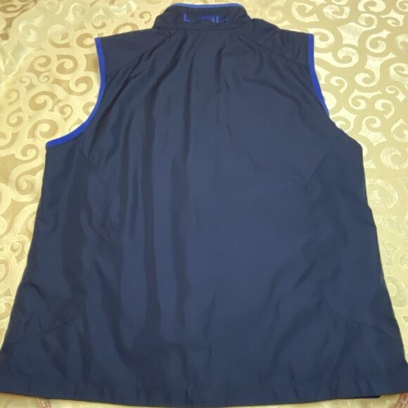Ralph Lauren Women’s Sz M Crest Full Zip Reversible Golf Vest 6 Zip Pockets - Picture 13 of 14